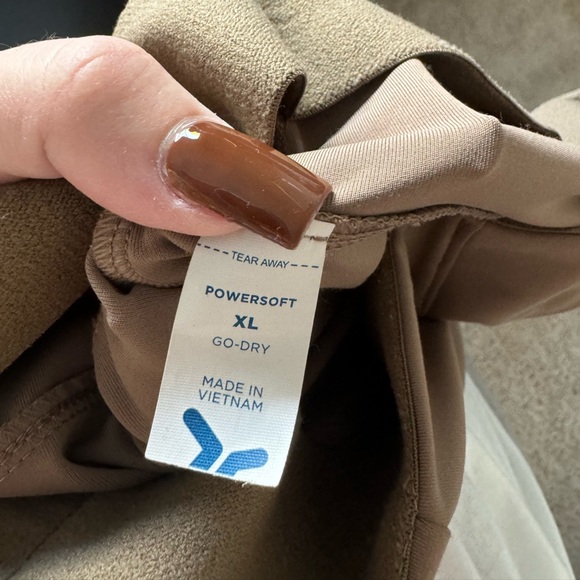 Old Navy Tan High Waisted Power Soft Wide Leg Pants, size XL - Picture 2 of 3